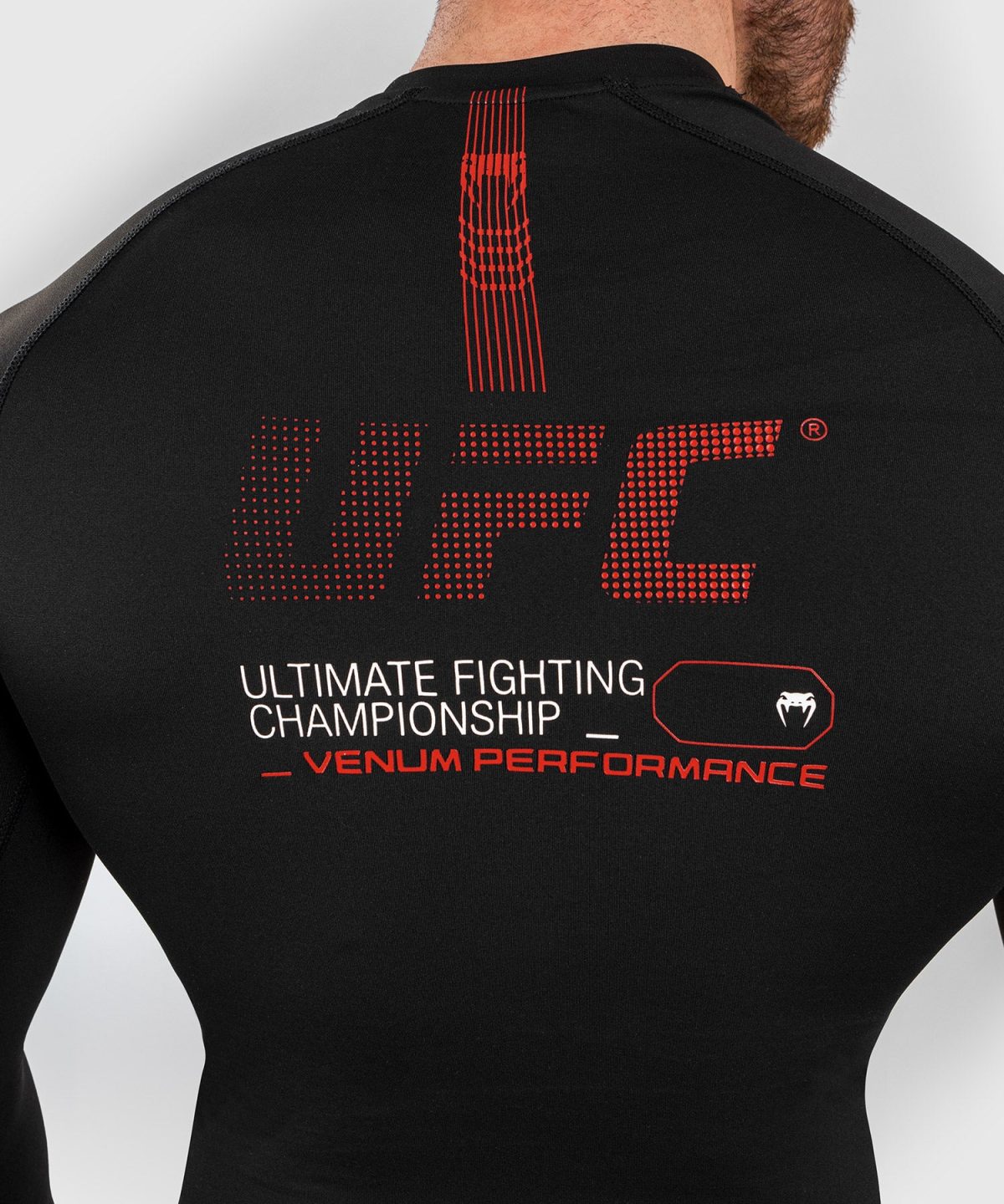 UFC Adrenaline by Venum Fight Week Men’s Performance Long-sleeve Rashguard - Black - Image 3