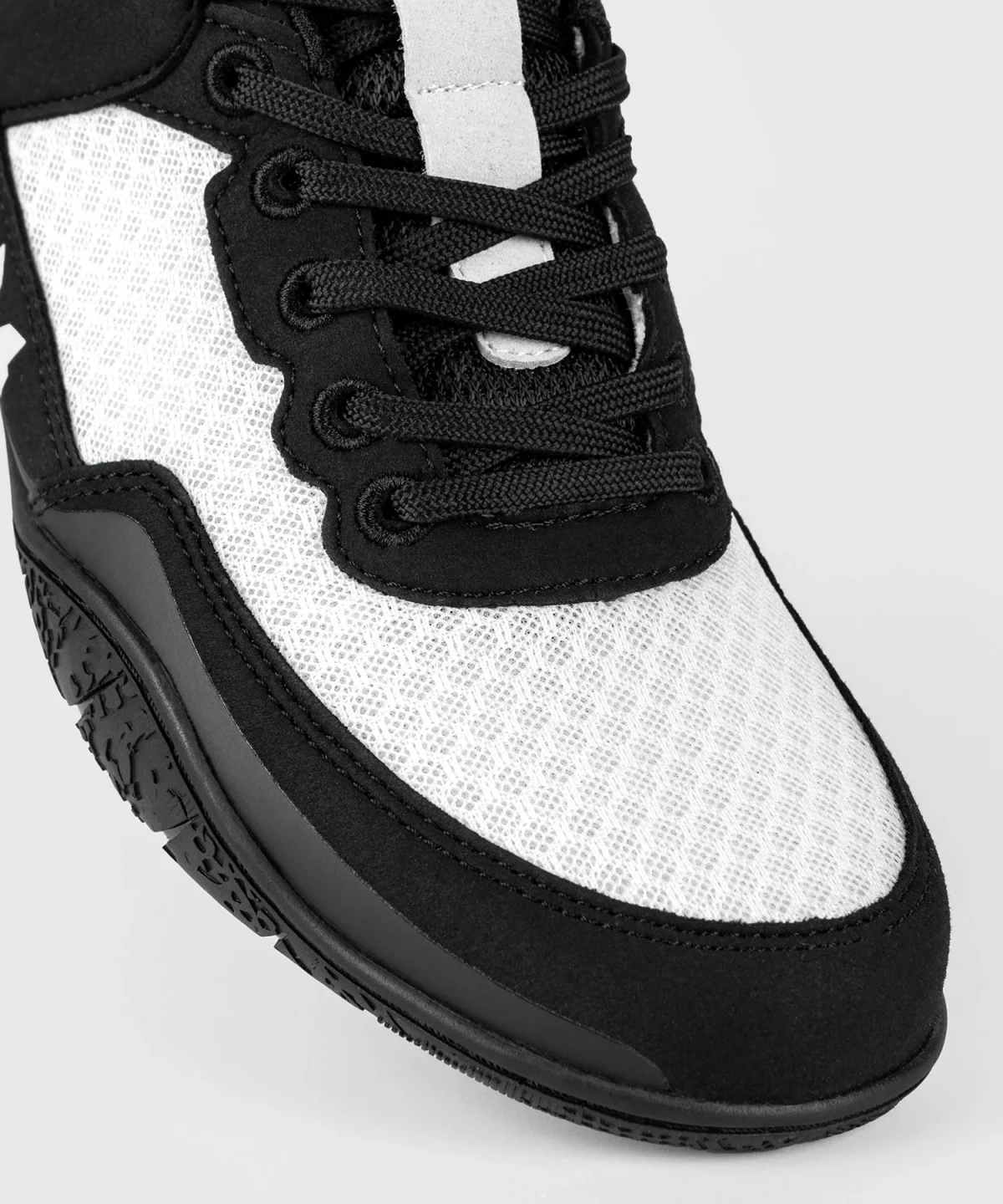 Venum Elite Wrestling Shoes - Black/White - Image 2