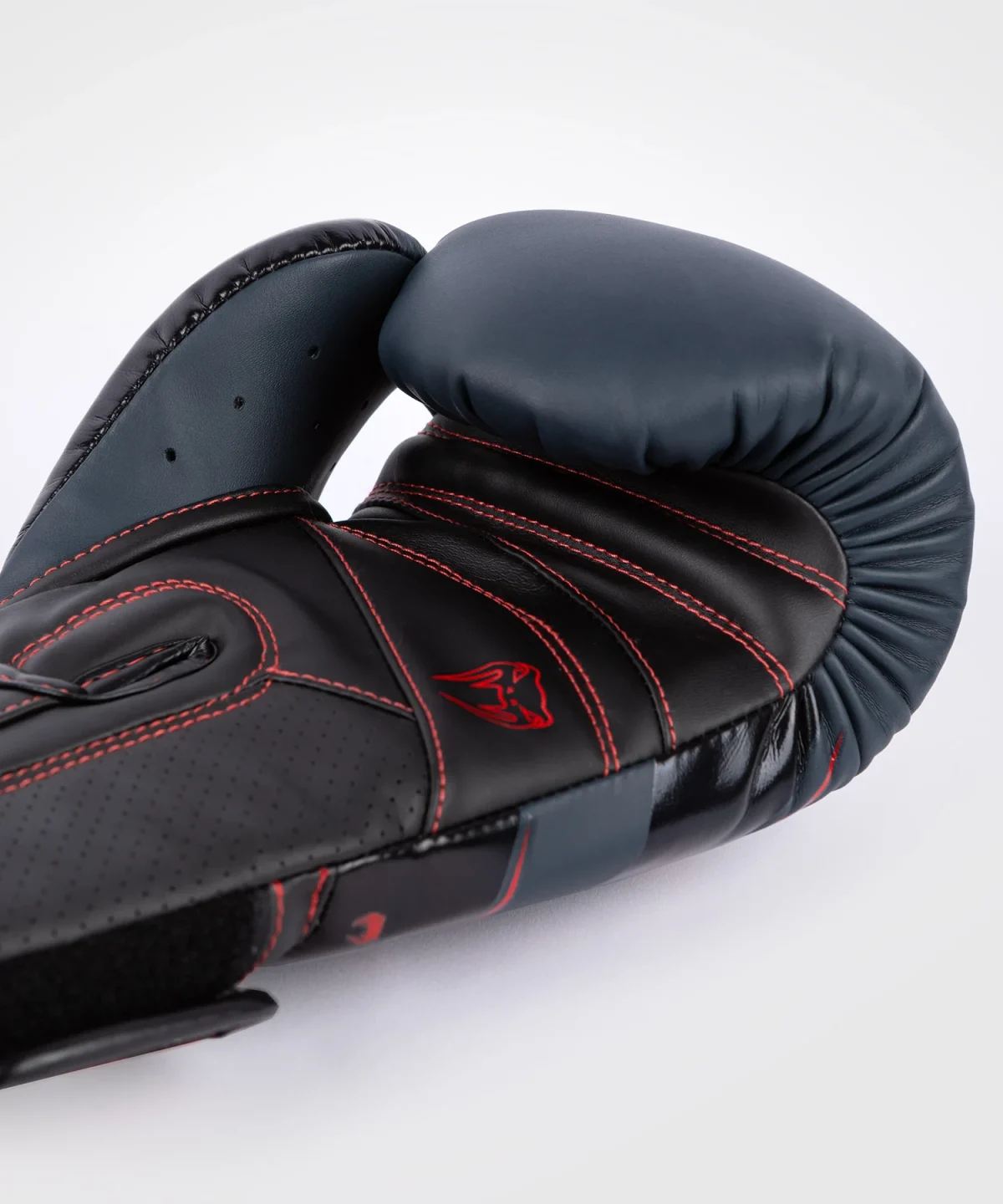 Venum Elite Evo Boxing Gloves - Navy/Black/Red - Image 5