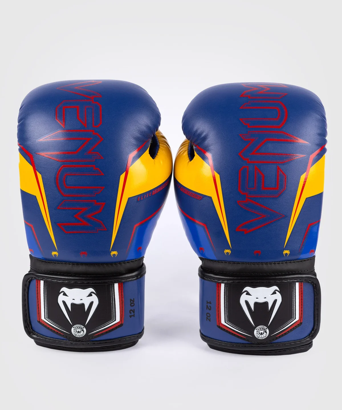 Venum Elite Evo Boxing Gloves - Blue/Yellow - Image 7
