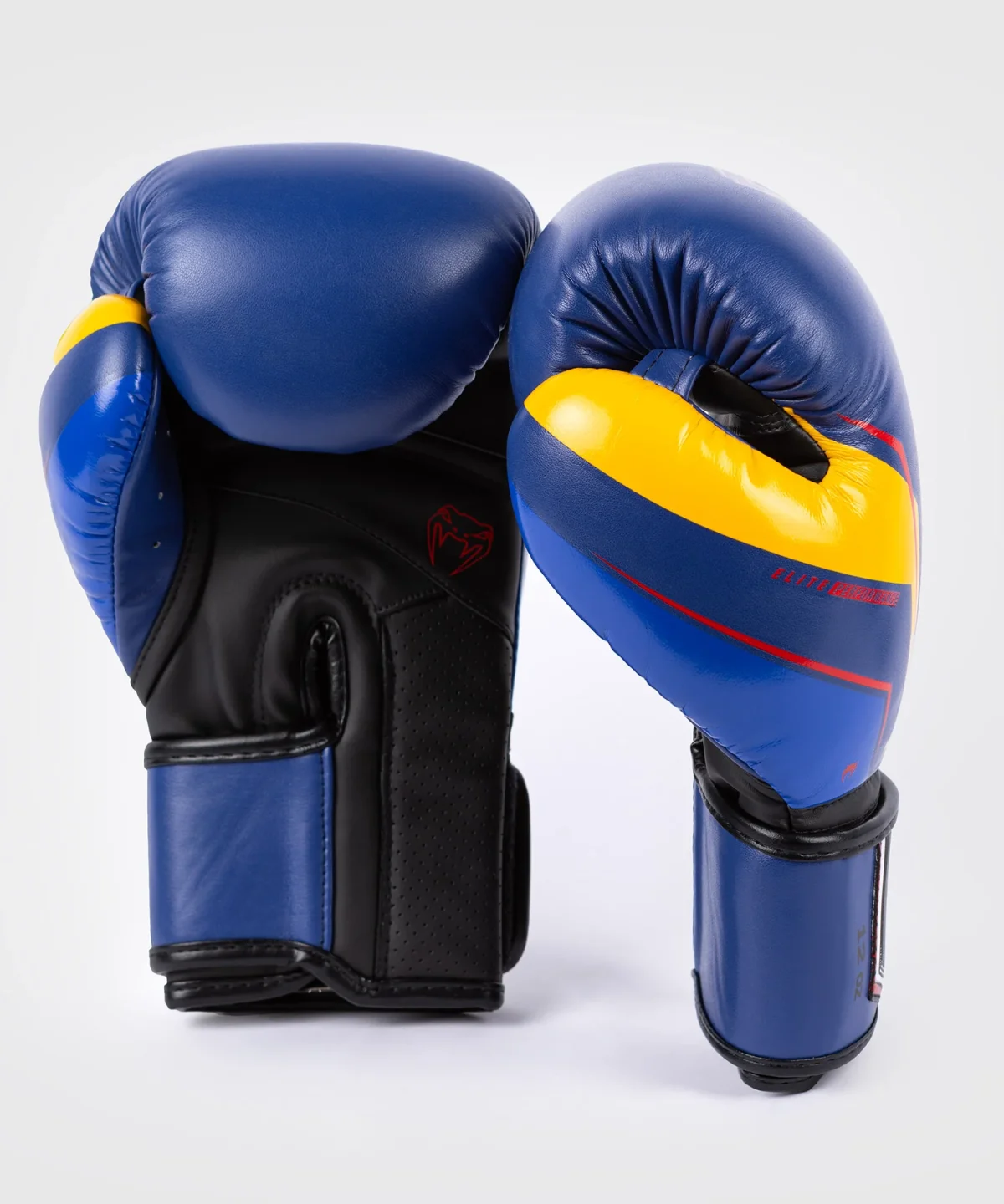Venum Elite Evo Boxing Gloves - Blue/Yellow - Image 6