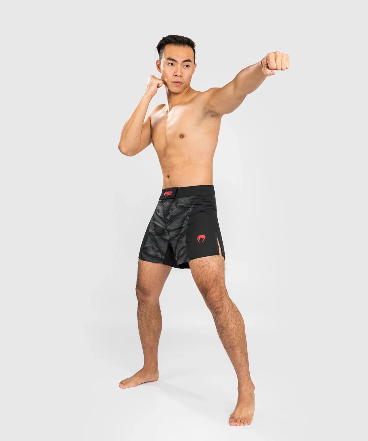 Venum Phantom Fightshorts - Black/Red - Image 6