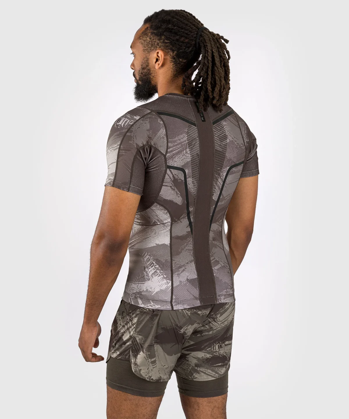Venum Electron 3.0 Short Sleeve Rashguard - Sand - Image 5