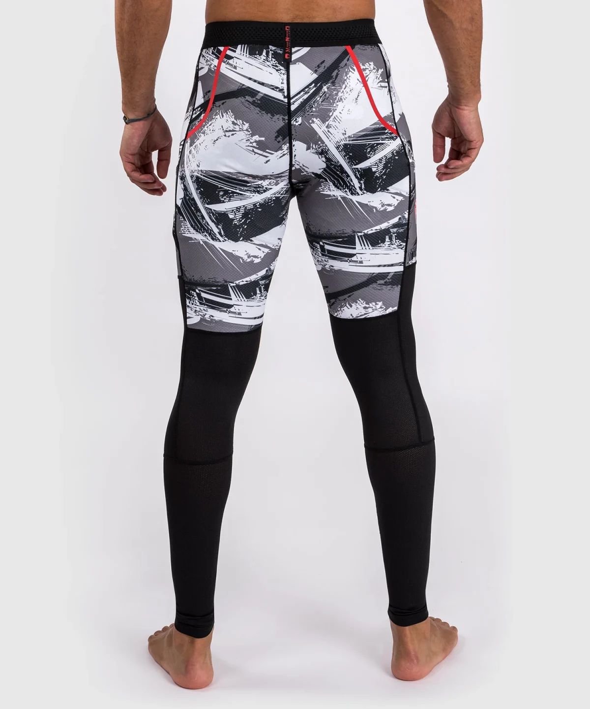 Venum Electron 3.0 Spats - Grey/Red - Image 4