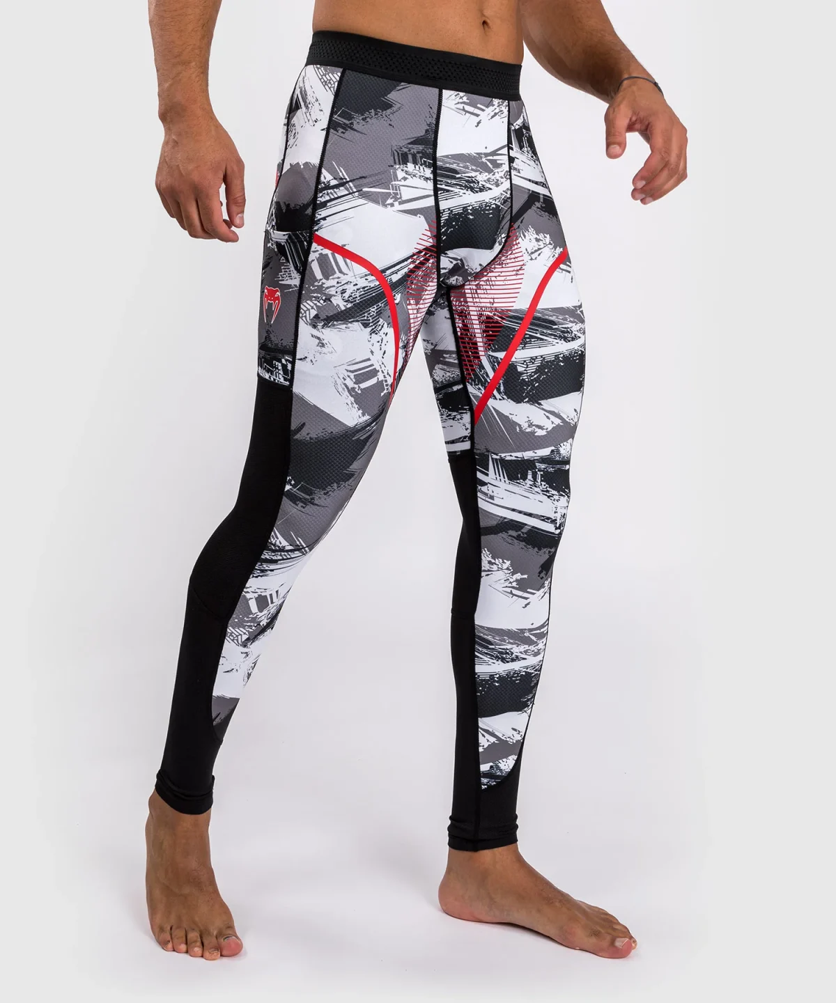 Venum Electron 3.0 Spats - Grey/Red - Image 5