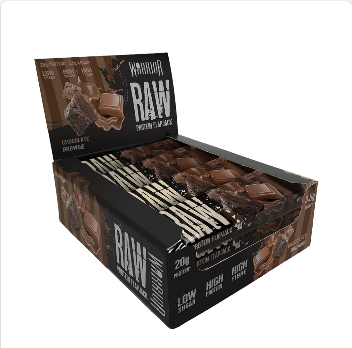 Warrior RAW Protein Flapjack Bar 75 gr. - Image 3