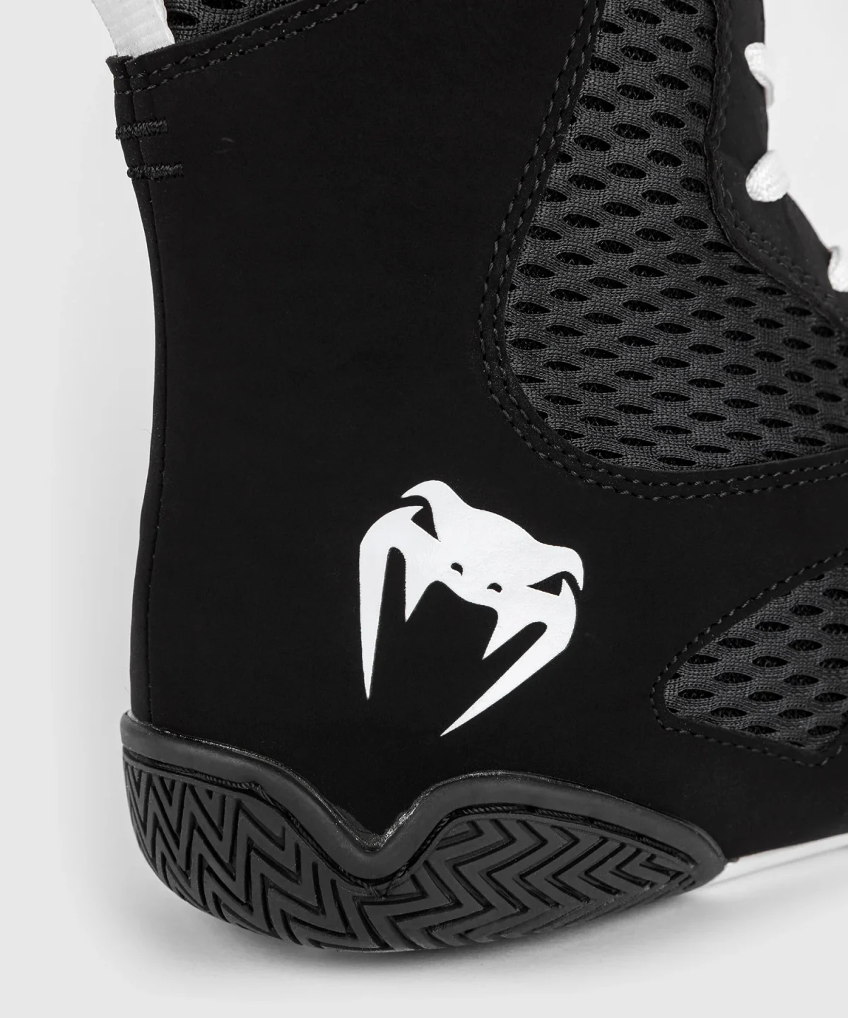 Venum Contender Boxing Shoes - Black / White - Image 2