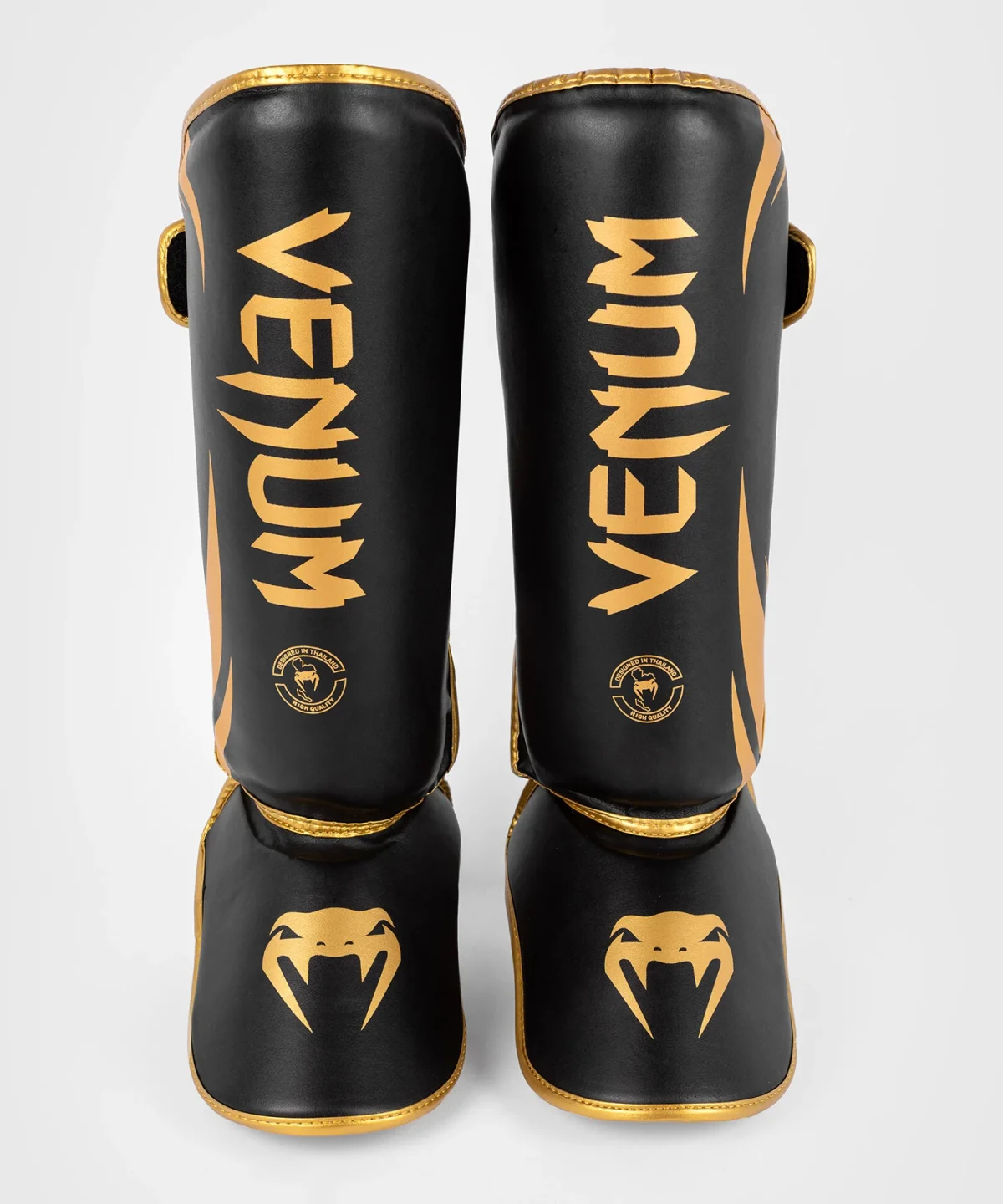 Venum Challenger Standup Shin Guards - Black/Gold - Image 5