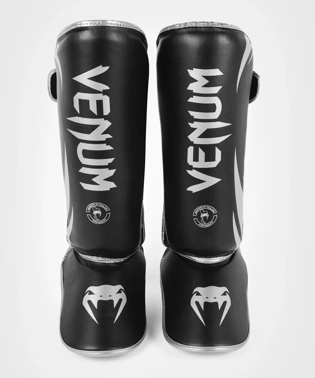 Venum Challenger Standup Shin Guards - Black/Silver - Image 5