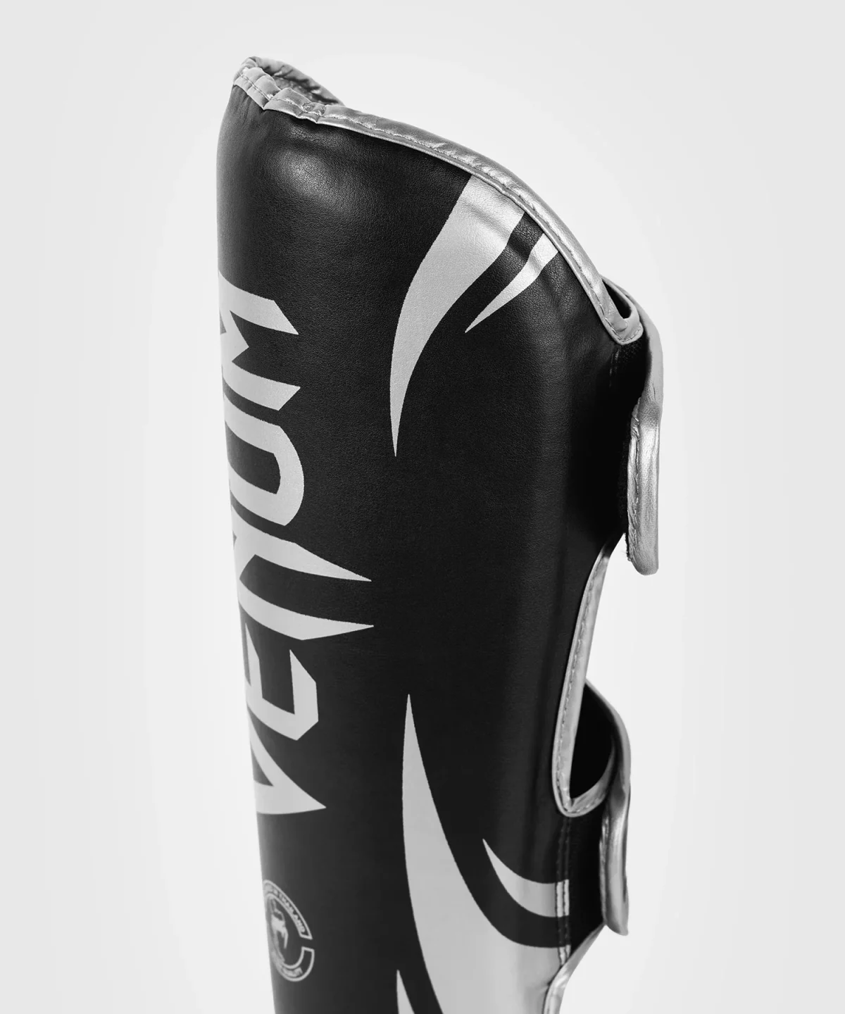 Venum Challenger Standup Shin Guards - Black/Silver - Image 2