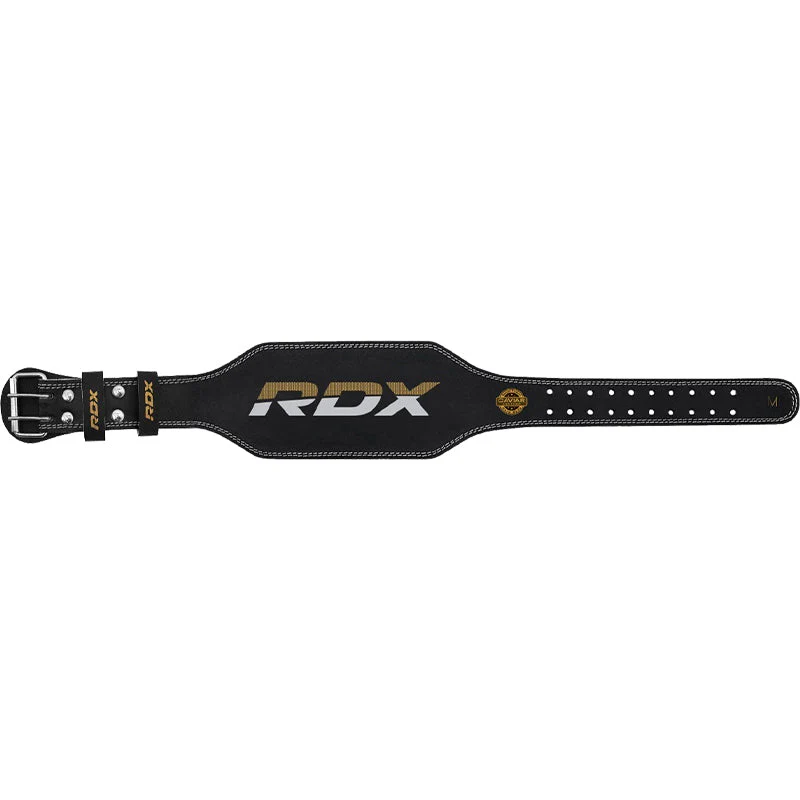 RDX 4 Inch Leather Weightlifting Gym Belt - Image 3