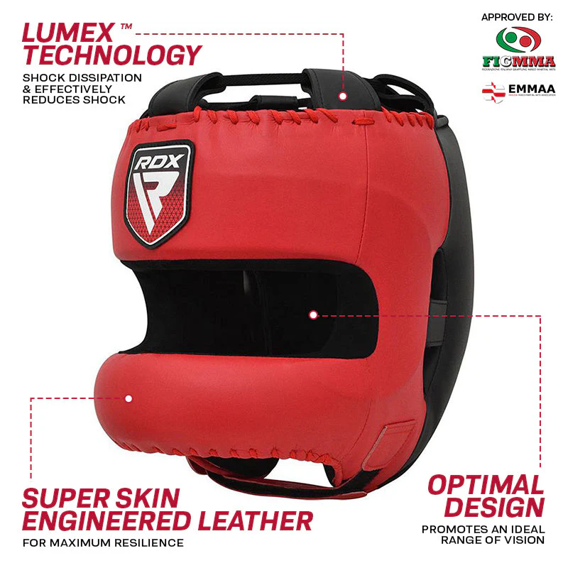 RDX APEX Boxing Head Gear With Nose Protection Bar - Image 5
