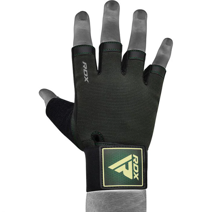 RDX T2 Weightlifting Half Finger Gym Gloves - Image 5