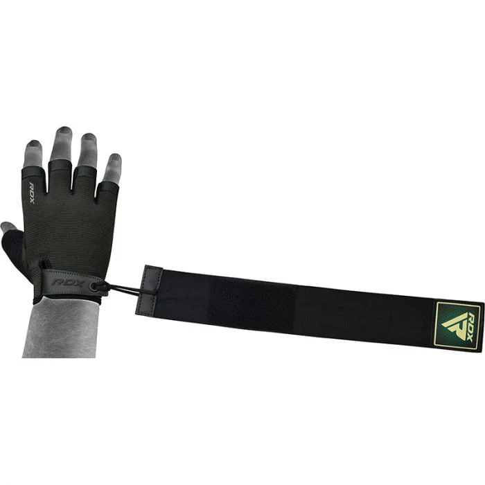 RDX T2 Weightlifting Half Finger Gym Gloves - Image 3