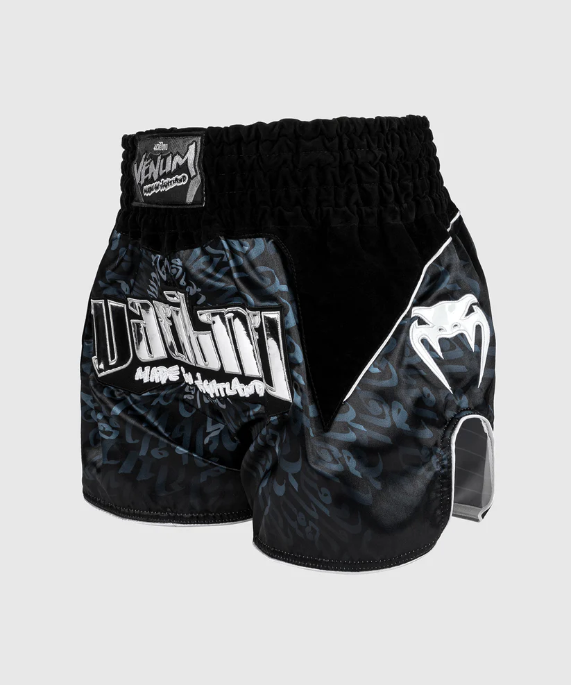 Venum Attack Muay Thaï Short - Black/Silver - Image 4