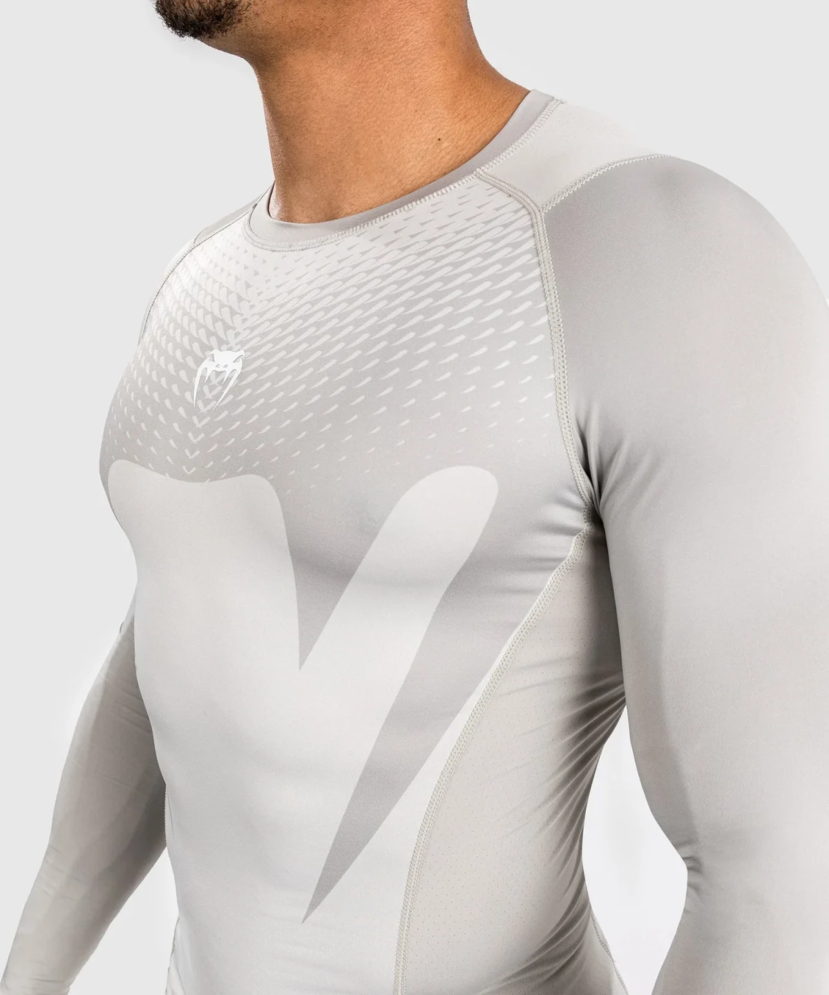Venum Attack Men's Long Sleeve Rashguard - Sand - Image 4