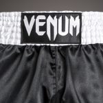 Venum Classic Muay Thai Short Black/White/White - Image 4