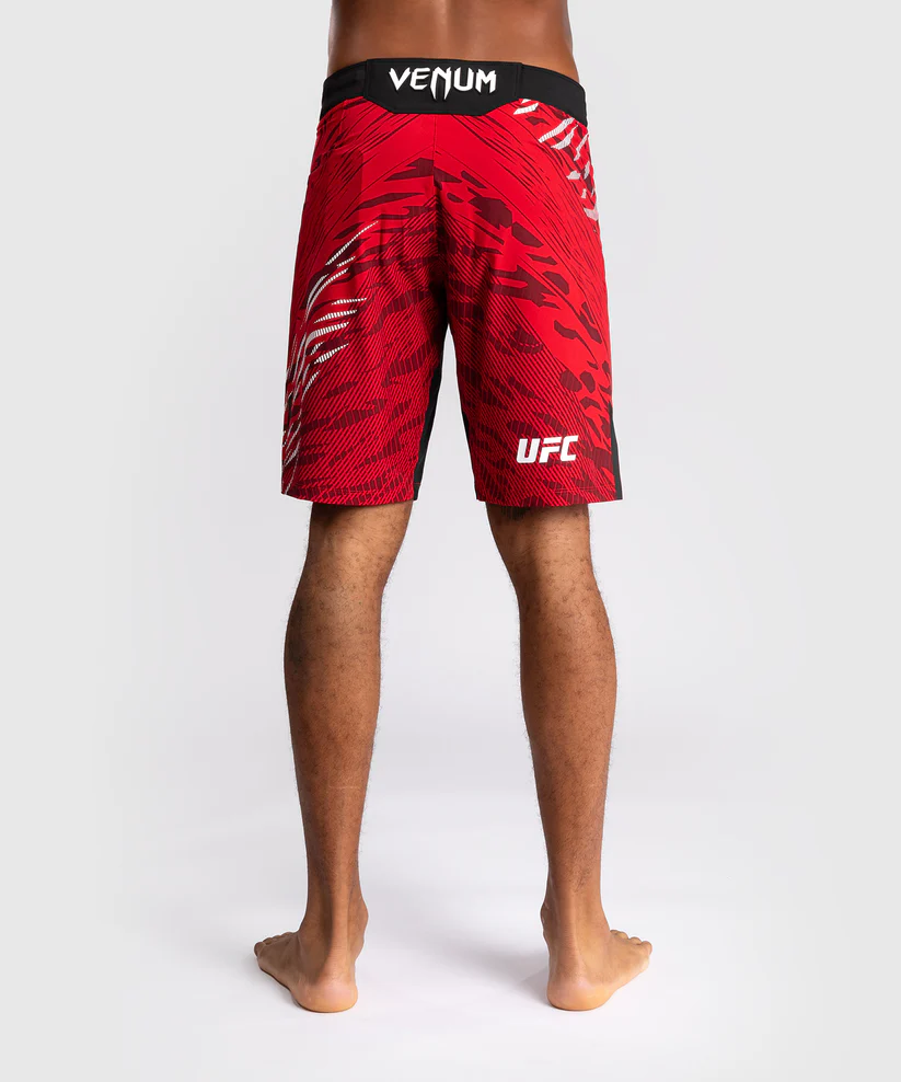 UFC Fusion by Venum Authentic Fight Night Men’s Fight Short - Long Fit - Red - Image 3
