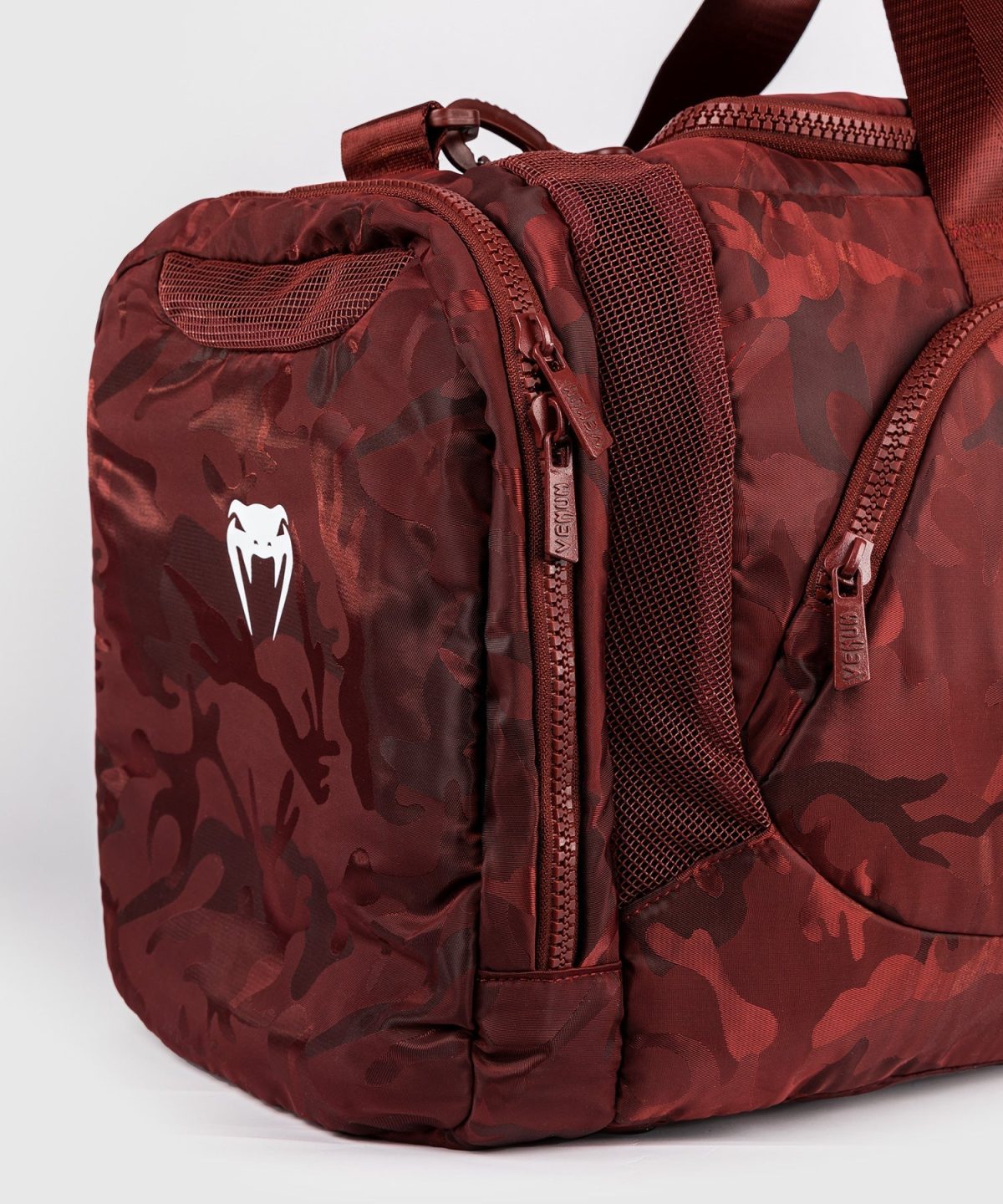 Venum Trainer Lite Sports Bag - Camo/Burgundy - Image 2
