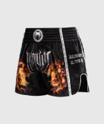 Venum Gladiator 5.0 Muay Thai Shorts - Black/Neon Orange - Image 2