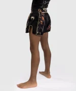 Venum Tiger Kids Muay Thai Shorts - Black/Neon Orange - Image 3