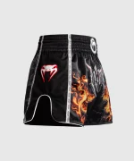 Venum Gladiator 5.0 Muay Thai Shorts - Black/Neon Orange - Image 3