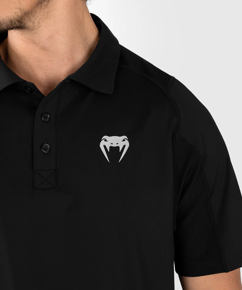 UFC Venum Performance Institute 2.0 Men’s Polo Shirt - Black/Red - Image 4