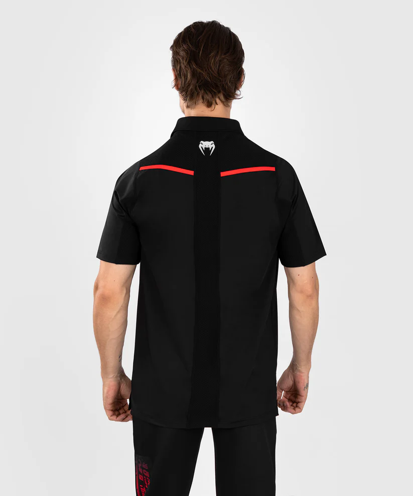 UFC Venum Performance Institute 2.0 Men’s Polo Shirt - Black/Red - Image 2