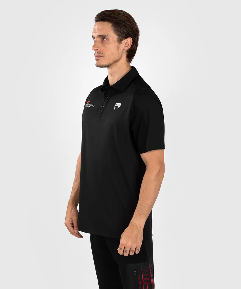 UFC Venum Performance Institute 2.0 Men’s Polo Shirt - Black/Red - Image 3