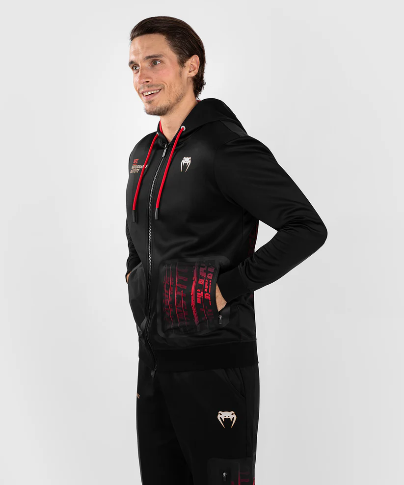 UFC Venum Performance Institute 2.0 Men’s Zip Hoodie - Black/Red - Image 4