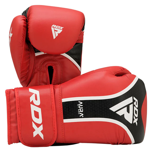 RDX Boxing Gloves Aura Plus T-17 Red - Image 1