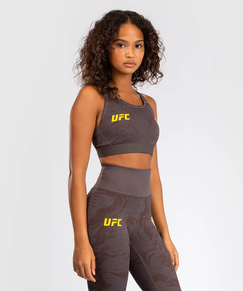 UFC Fusion by Venum Fight Week Women’s Sports Bra - Earthen Brown - Image 2