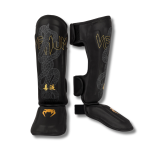 Venum Serpenti Shin Guards - Black/Silver/Gold