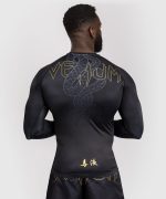 Venum Serpenti Rashguards Long Sleeves - Black/Silver/Gold - Image 3