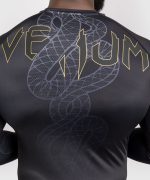 Venum Serpenti Rashguards Long Sleeves - Black/Silver/Gold - Image 6