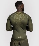 Venum Serpenti Rashguards Long Sleeves - Kaki/Bronze/Ivory - Image 3