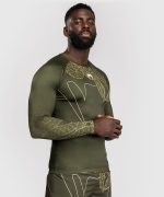 Venum Serpenti Rashguards Long Sleeves - Kaki/Bronze/Ivory - Image 4
