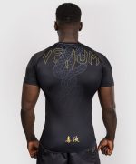 Venum Serpenti Rashguards Short Sleeves - Black/Silver/Gold - Image 3