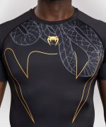 Venum Serpenti Rashguards Short Sleeves - Black/Silver/Gold - Image 5