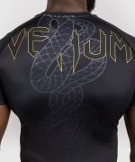 Venum Serpenti Rashguards Short Sleeves - Black/Silver/Gold - Image 7