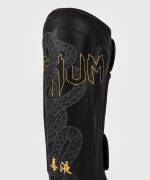 Venum Serpenti Shin Guards - Black/Silver/Gold - Image 4