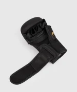 Venum Serpenti Sparring Gloves - Black/Silver/Gold - Image 3