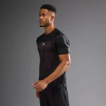Venum G-Fit Air Men's Dry-Tech T-Shirt - Deep Black / Fire Red - Image 2