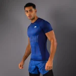Venum Technical 3.0 Short Sleeve Rashguard - Night Blue - Image 3