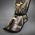 Venum Tiger Kids Shin Guards - Black/Neon Orangе - Image 4