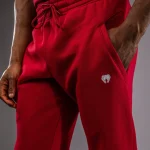 Venum Silent Power Joggers - Cherry Red - Image 4