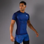 Venum Technical 3.0 Short Sleeve Rashguard - Night Blue - Image 4