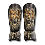 Venum Tiger Kids Shin Guards - Black/Neon Orangе