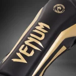 Venum Elite Standup Shin guards - Black/Gold - Image 2