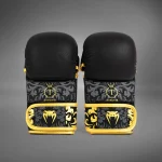 Venum x Topuria Unmatched Edition MMA Sparring Gloves - Black/Gold - Image 4